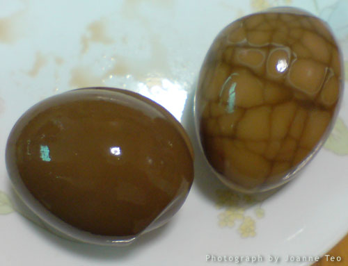 Two eggs from the batch of three