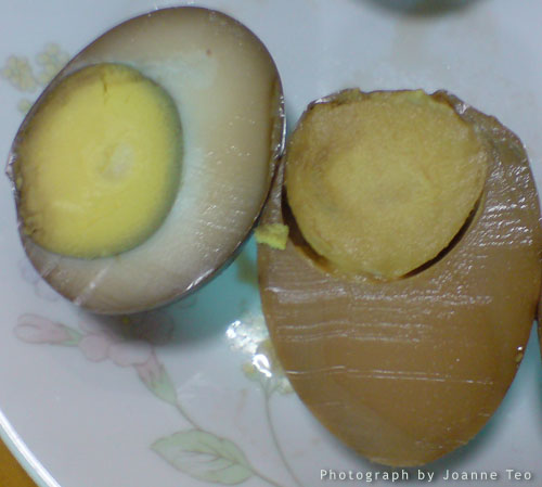 2 day egg vs 4 day egg side by side