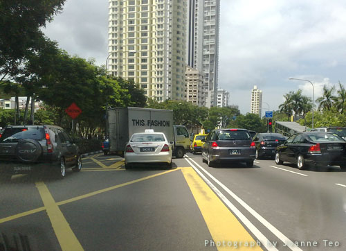 This Fashion Truck Cuts Across Double Line This Fashion Truck Cuts Across Double Line