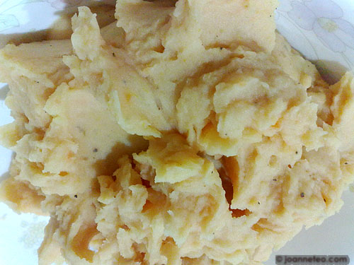 Mashed potato and sweet potato Mashed potato and sweet potato