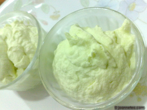 Wasabi and whipped cream Wasabi and whipped cream