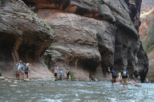 The carved walls of the Narrows The carved walls of the Narrows