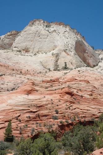 View from Zion - Mt Carmel Highway View from Zion - Mt Carmel Highway