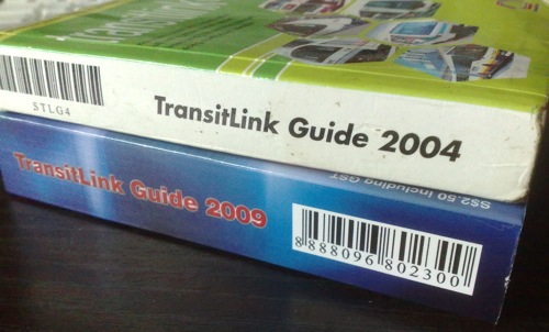 TransitLink Guide 2004 and 2009 spine TransitLink Guide 2004 and 2009 spine