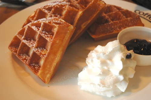 Excellent waffles at Coffeesmith. Excellent waffles at Coffeesmith.