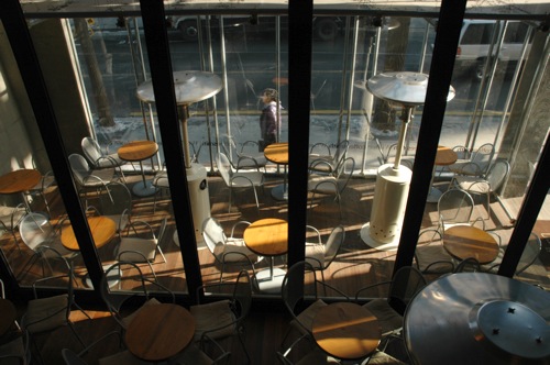 People watching at Coffeesmith. People watching at Coffeesmith.