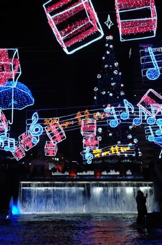 The Light Up at Cheonggyecheon. The Light Up at Cheonggyecheon.