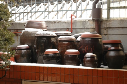 Kimchi in the garden of a traditional Korean home we were invited into. Kimchi in the garden of a traditional Korean home we were invited into.