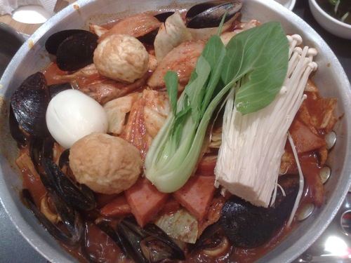 The Korean Hot Pot. We chose Very Spicy. The Korean Hot Pot. We chose Very Spicy.