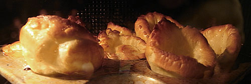 Yorkshire Pudding Baking in the Oven Yorkshire Pudding Baking in the Oven