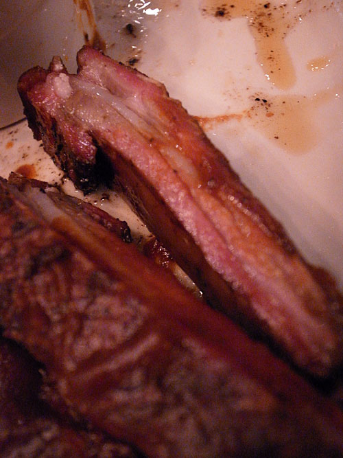 Lamb Ribs were a little over salted in sections, but so fatty and tasty. Lamb Ribs were a little over salted in sections, but so fatty and tasty.