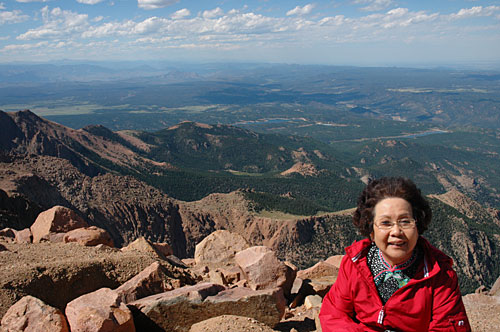 Purple mountain majesty from sea to shining sea.... Purple mountain majesty from sea to shining sea....