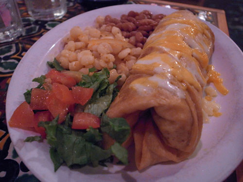 Food in Orlando's, Taos. Forgot what we ordered. I didn't care enough to remember. Food in Orlando's, Taos. Forgot what we ordered. I didn't care enough to remember.