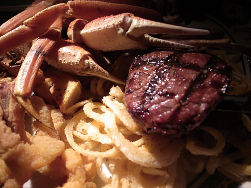 Landry's Surf and Turf. Landry's Surf and Turf.