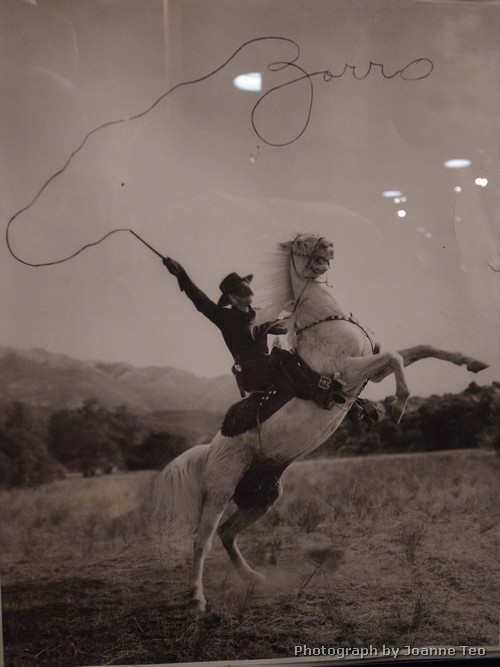 Zorro poster in the Film History Museum. Zorro poster in the Film History Museum.