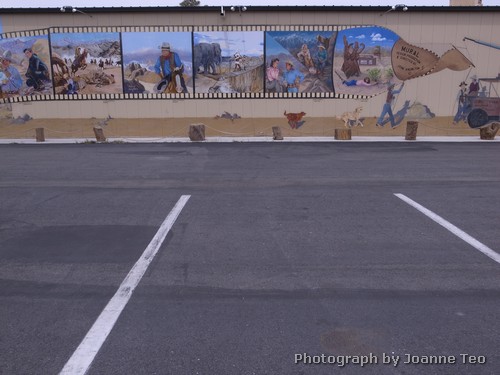 Mural on the wall of the Film History Museum. Mural on the wall of the Film History Museum.