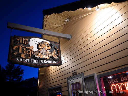 Sign of The Tiger Bar. Sign of The Tiger Bar.