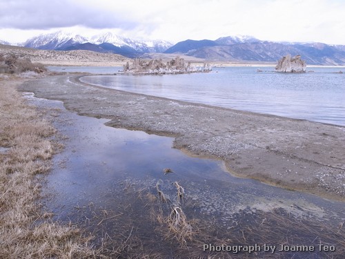Mono Lake and tufa. Mono Lake and tufa.