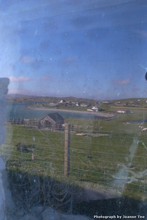 Reflection on glass. Reflection on glass.