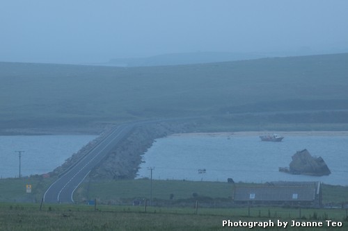 Bridge linking the islands and protecting the Scapa Flow. Bridge linking the islands and protecting the Scapa Flow.