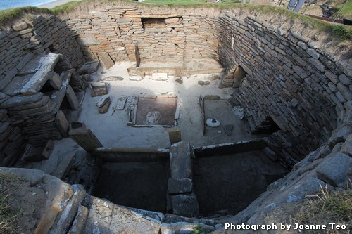 A typical Skara Brae house. A typical Skara Brae house.