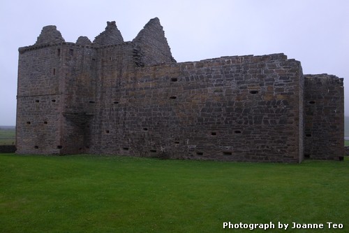 Exterior of Noltland Castle: Fortress -like. Exterior of Noltland Castle: Fortress -like.