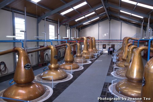 Temperatures soar in this distillery. Temperatures soar in this distillery.