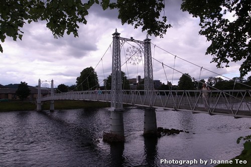 Bridge over River Ness. Bridge over River Ness.
