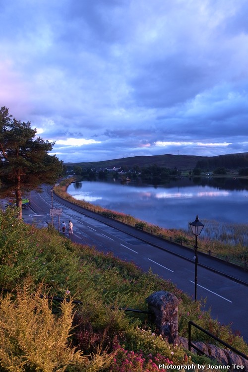 Sunset at Lairg. Sunset at Lairg.