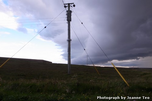 Quick turn of weather at Dunnet Head. Quick turn of weather at Dunnet Head.