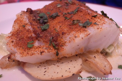 Fish at Red Pepper Restaurant, Holborn Hotel, Thurso. Fish at Red Pepper Restaurant, Holborn Hotel, Thurso.