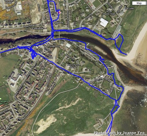 GPS Track of Brora Walk. GPS Track of Brora Walk.