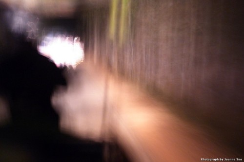 Travelling in the dark toward Angkor Wat.