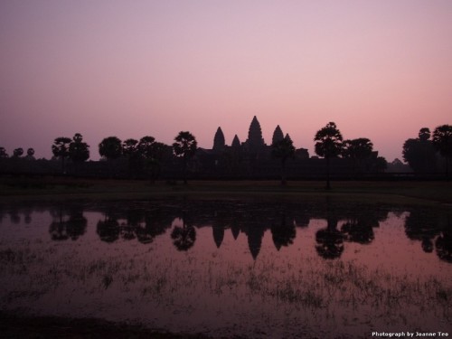 Sunrise shot of Angkor Wat.