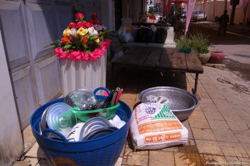 Catering and decoration department of wedding.